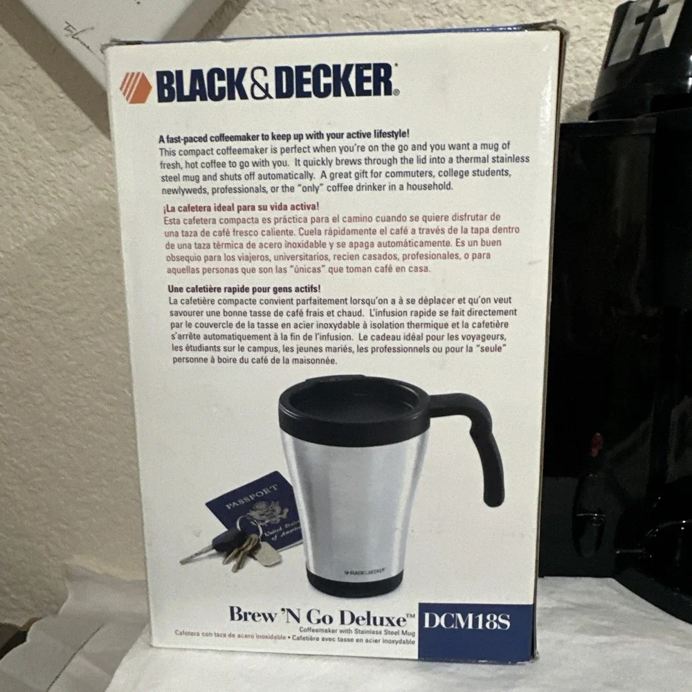 Black & Decker Brew N Go DCM18S  Coffee Maker W/ BOX NO MUG